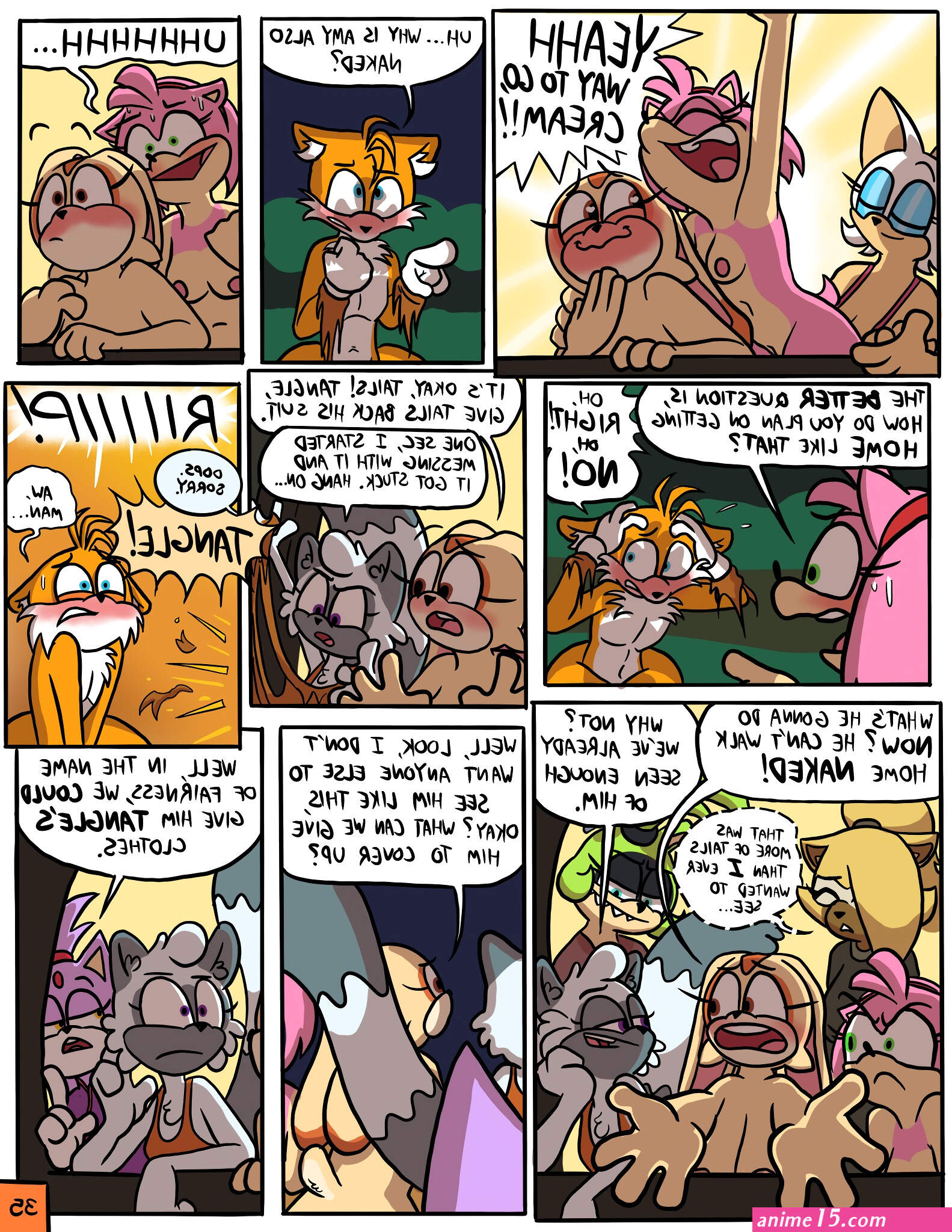 Oops! All Naked! Porn comic Cartoon porn comics Rule 34 comic