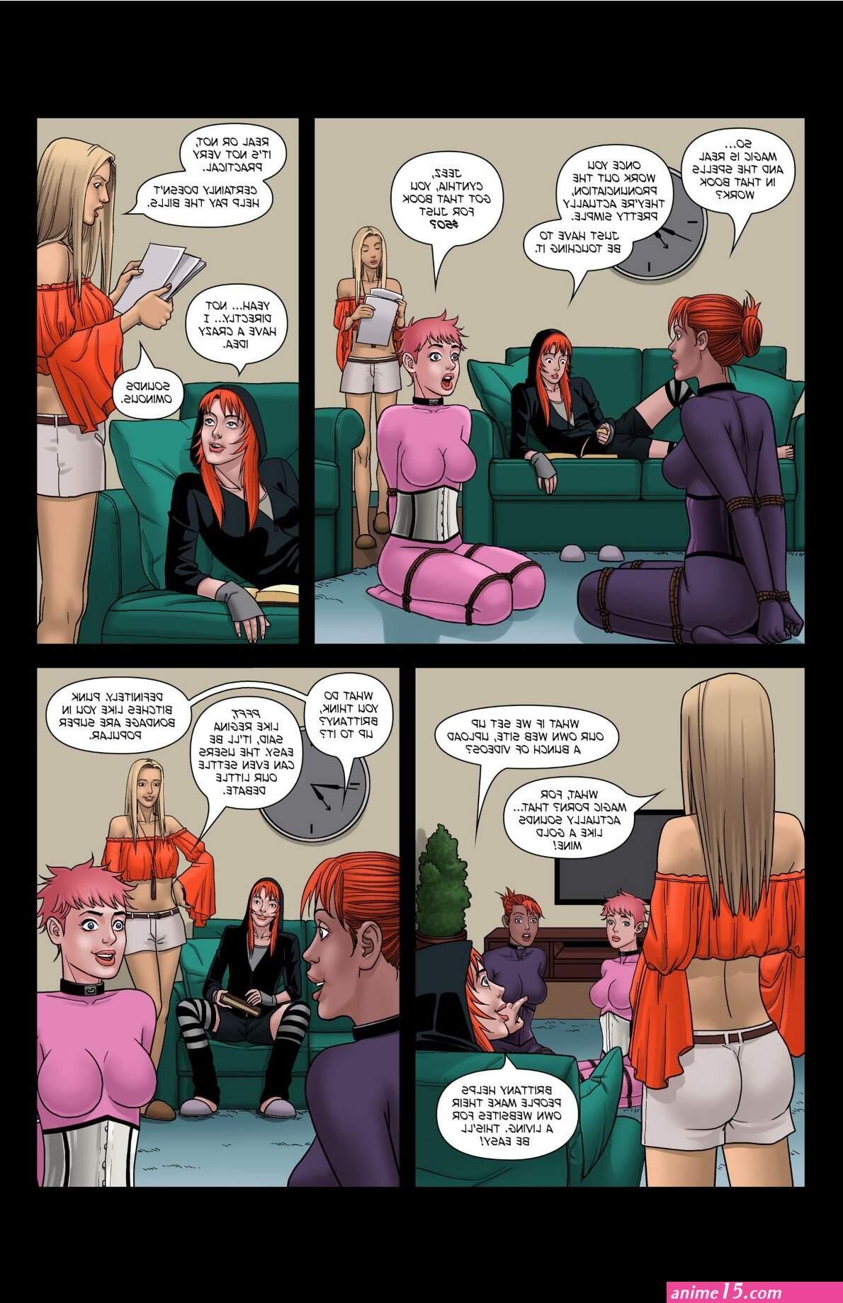 Anime bondage comic
