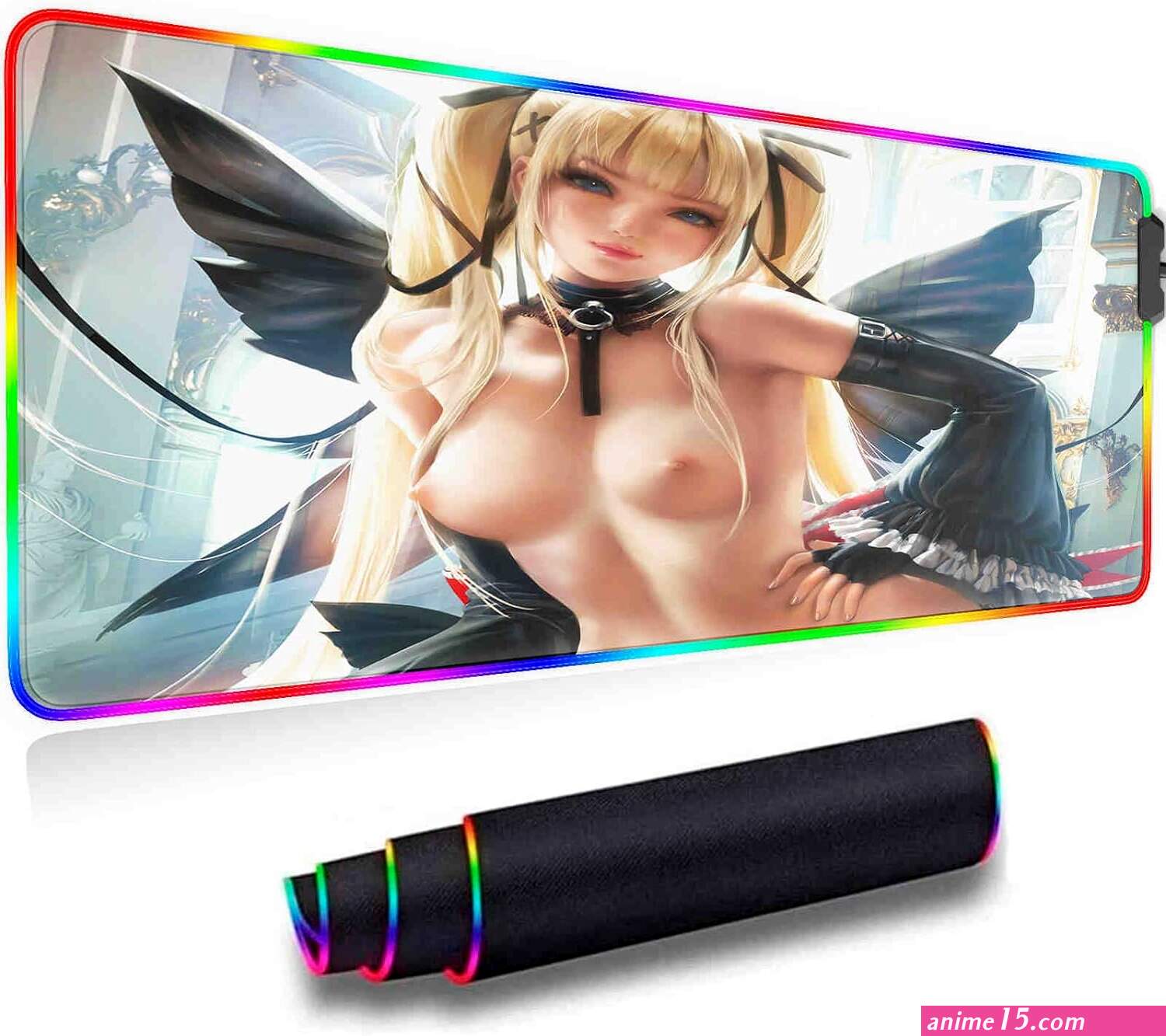 Itakkaito Sexy Anime Naked Girl RGB Gaming Mouse Mat Pad