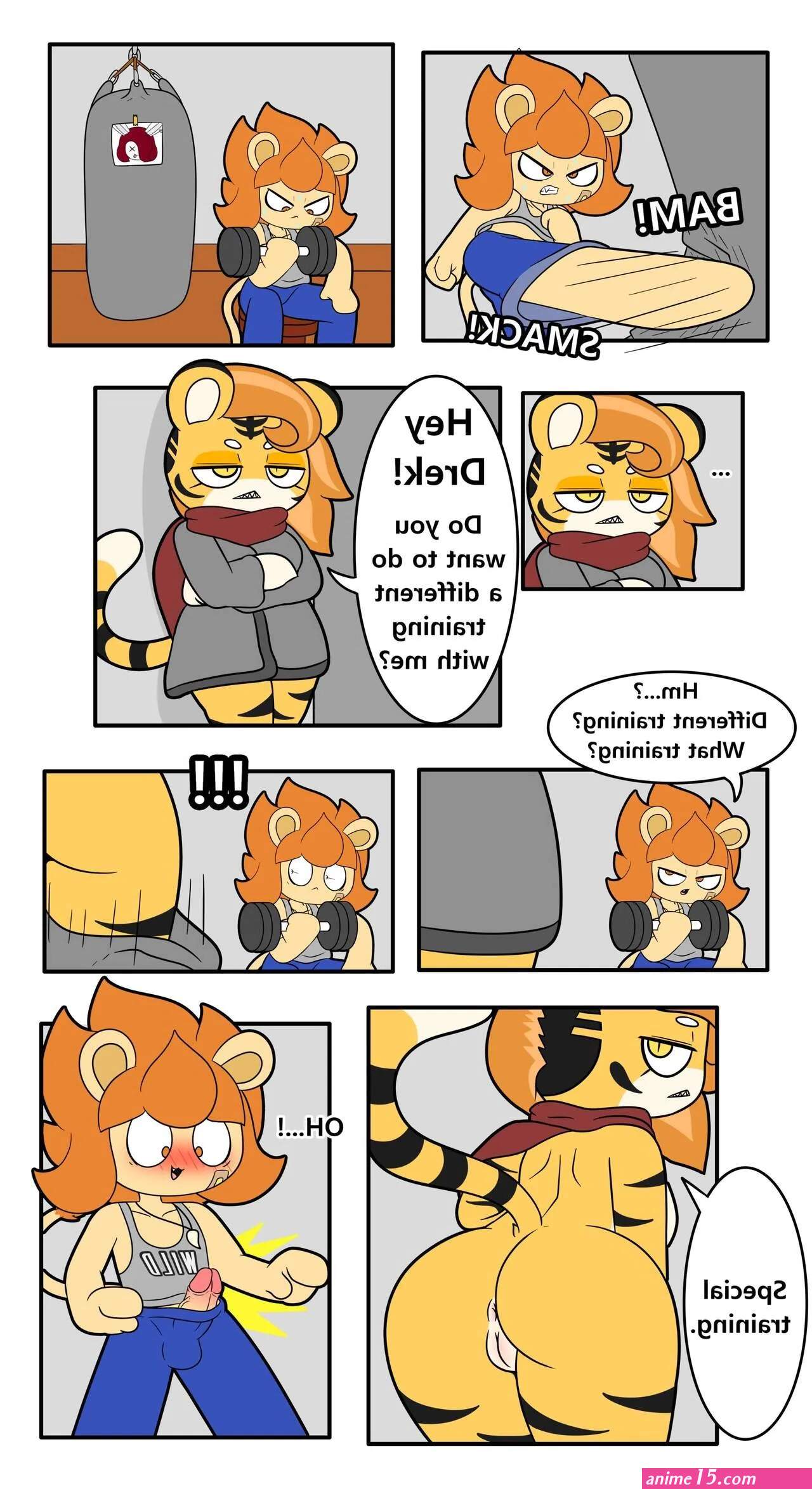 Furry tiger and deer porn comics