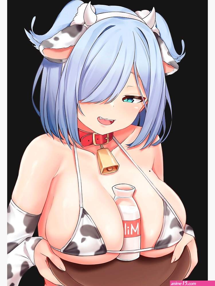 Sexy huge boobs cow bikini anime girl Poster by Lewdities