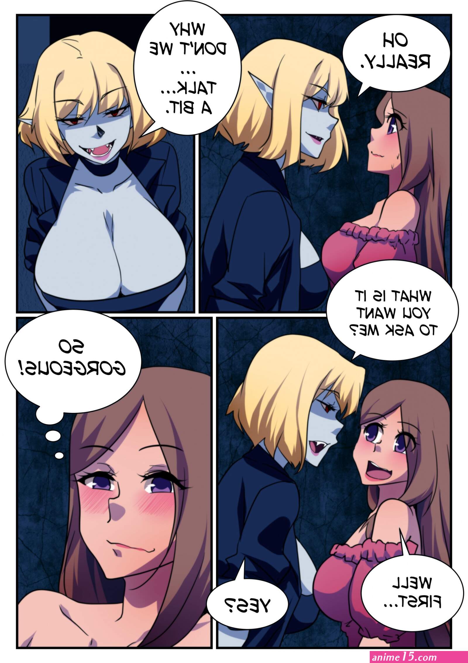 Conversation With A Vampire Porn comic Rule 34 comic Cartoon porn comic