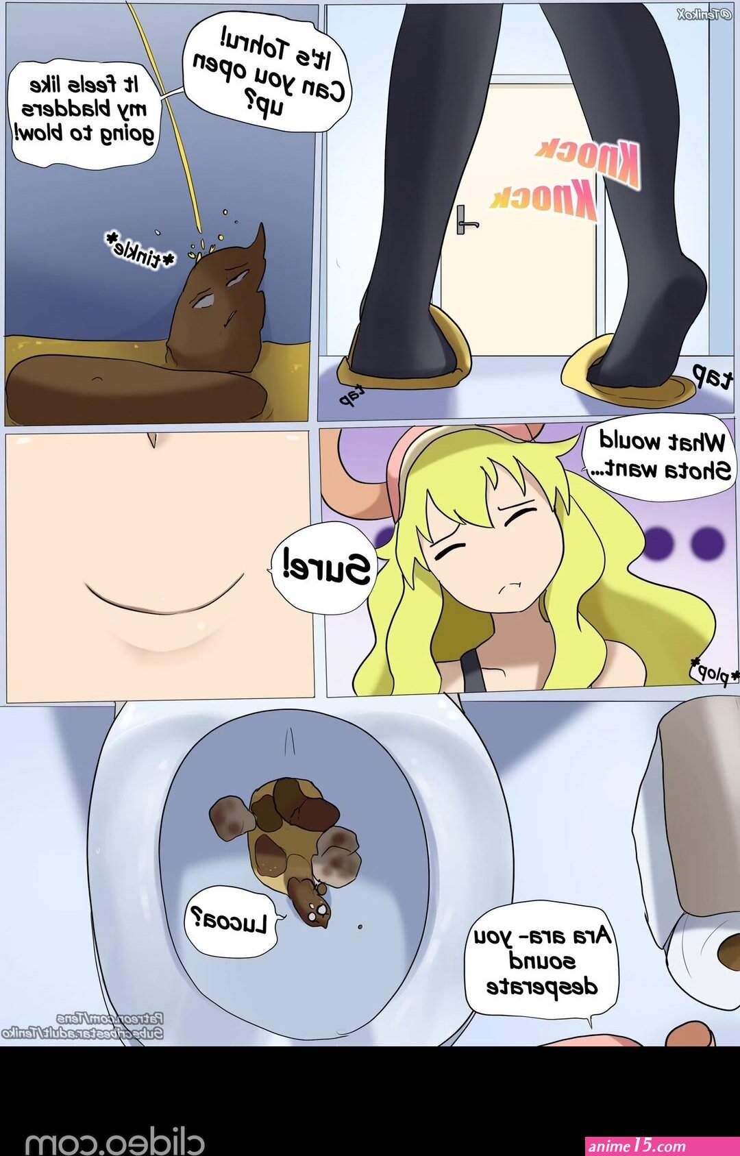 Giantess vore toilet scat
