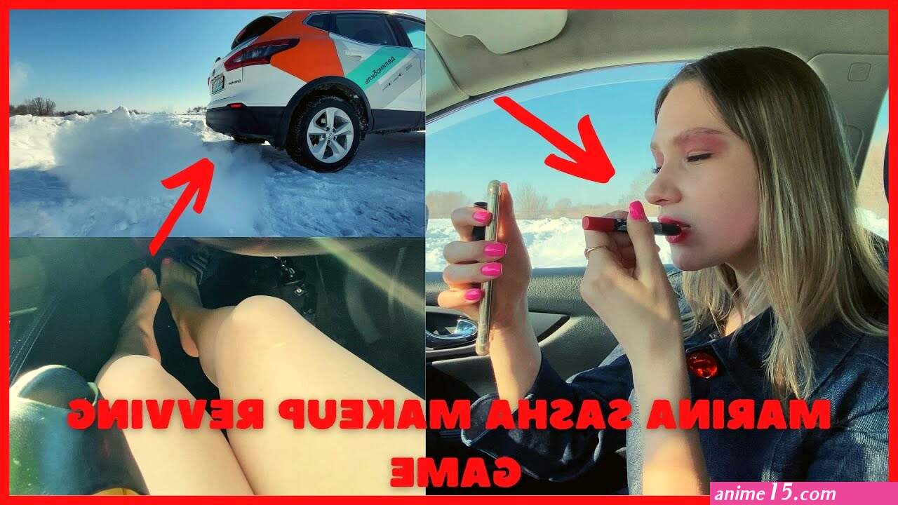 MARINA SASHA MAKEUP REVVING GAME pedal pumping revving stuck russian girl 95 TRA