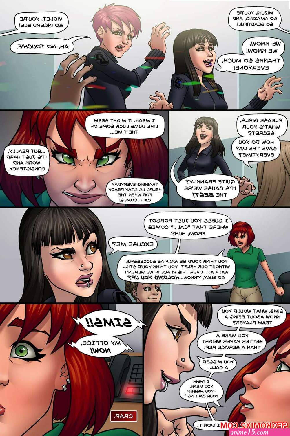 Porn comic Sneakattack. Bound Sex comic busty brunette works Porn comics in En