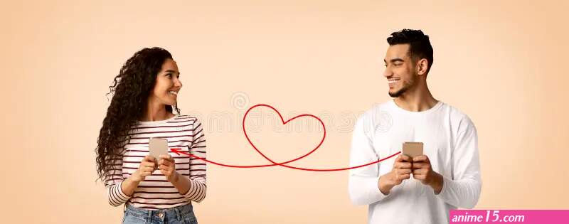 Perfect Match. Interracial Couple Using Dating App on Smartphone Together Stock