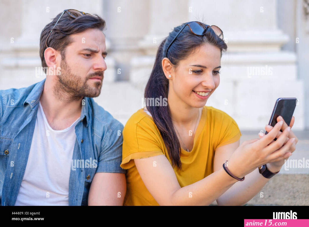 Jealous young woman hi-res stock photography and images
