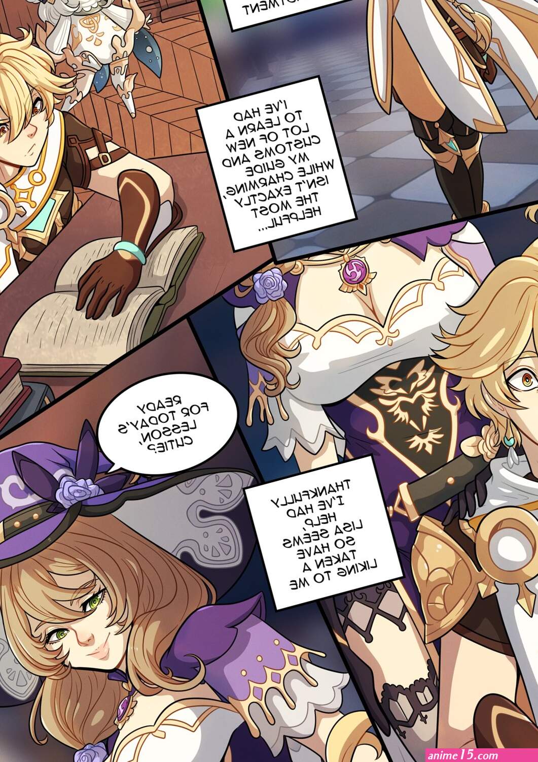 The Travelers Guide to Teyvats Heart-Lisa Genshin Impact English comic porn