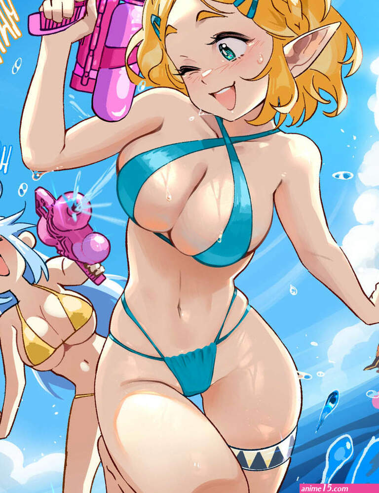 Porn comic ZeldaSuba. Beach episode. Snegovski Sex comic blondes were relaxing