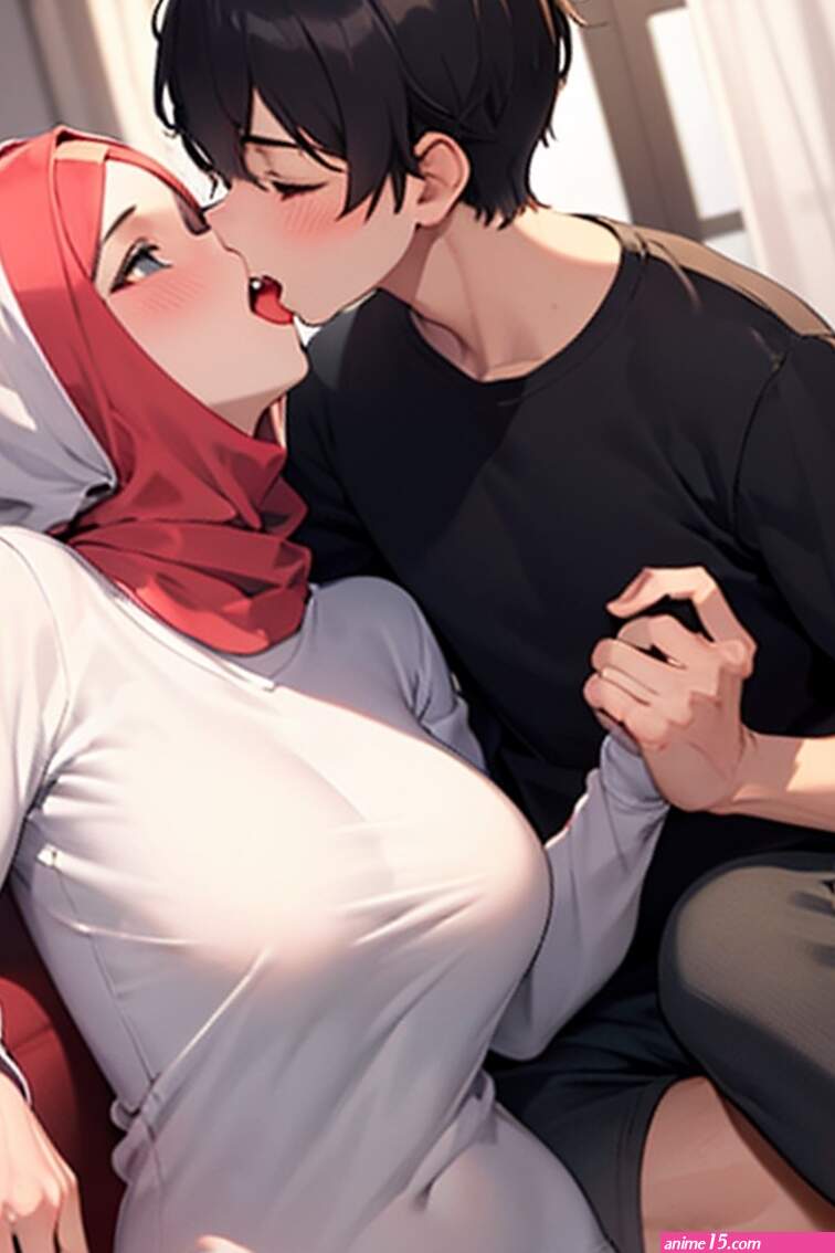 Mom and son tonguekiss 1gir