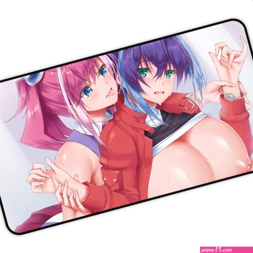 Hiiragi Yuzu and Serena Yugioh Boobs Play Desk Mat