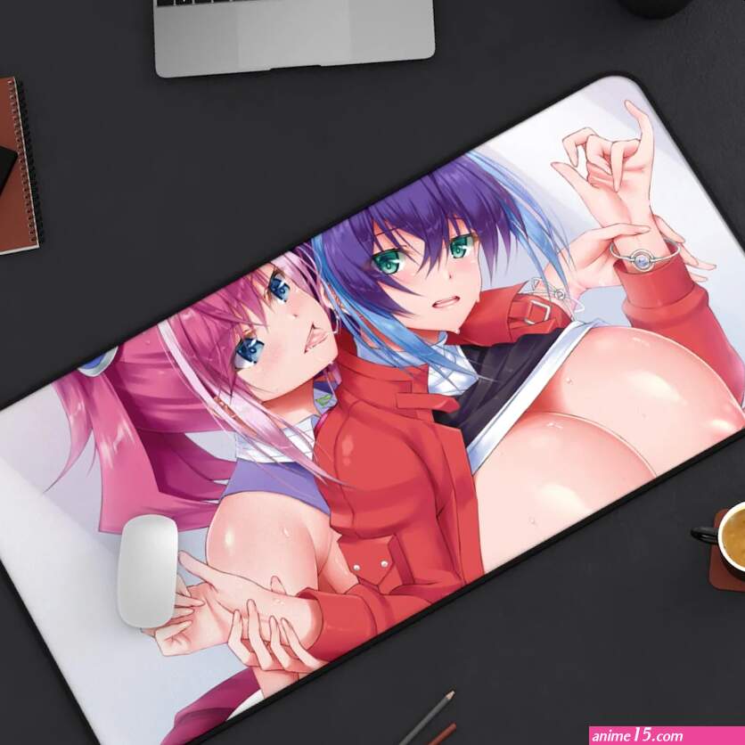 Hiiragi Yuzu and Serena Yugioh Boobs Play Desk Mat
