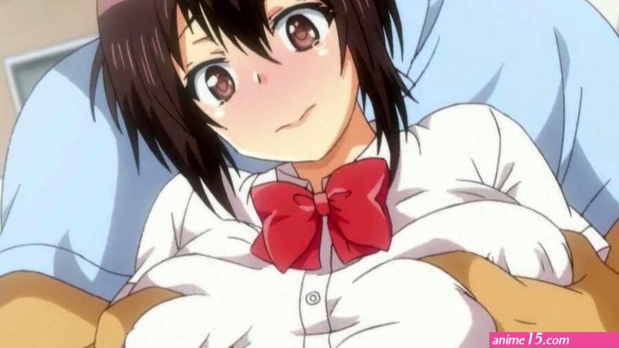 Man fucks a big boobs girlfriend in a train hentai