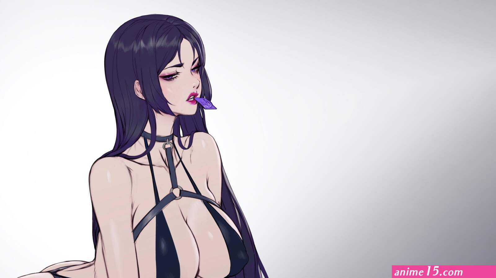 video game girls big boobs huge breasts cleavage thighs nipples through clothing Zeronis bent over long hair anime anime girls simple background Fate series FateGrand Order Minamoto no Raikou condom boobs swimwear