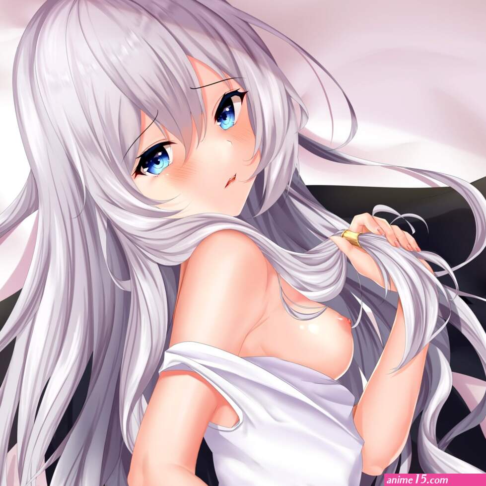 kulayueyue majo no tabitabi elaina majo no tabitabi breasts nipples no bra open shirt