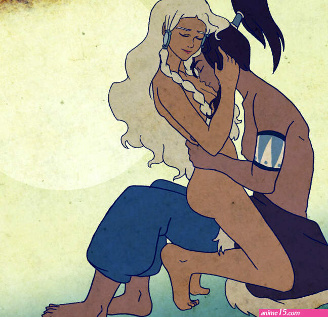 Lesbian adventures of sexy anime girls from Avatar cartoon