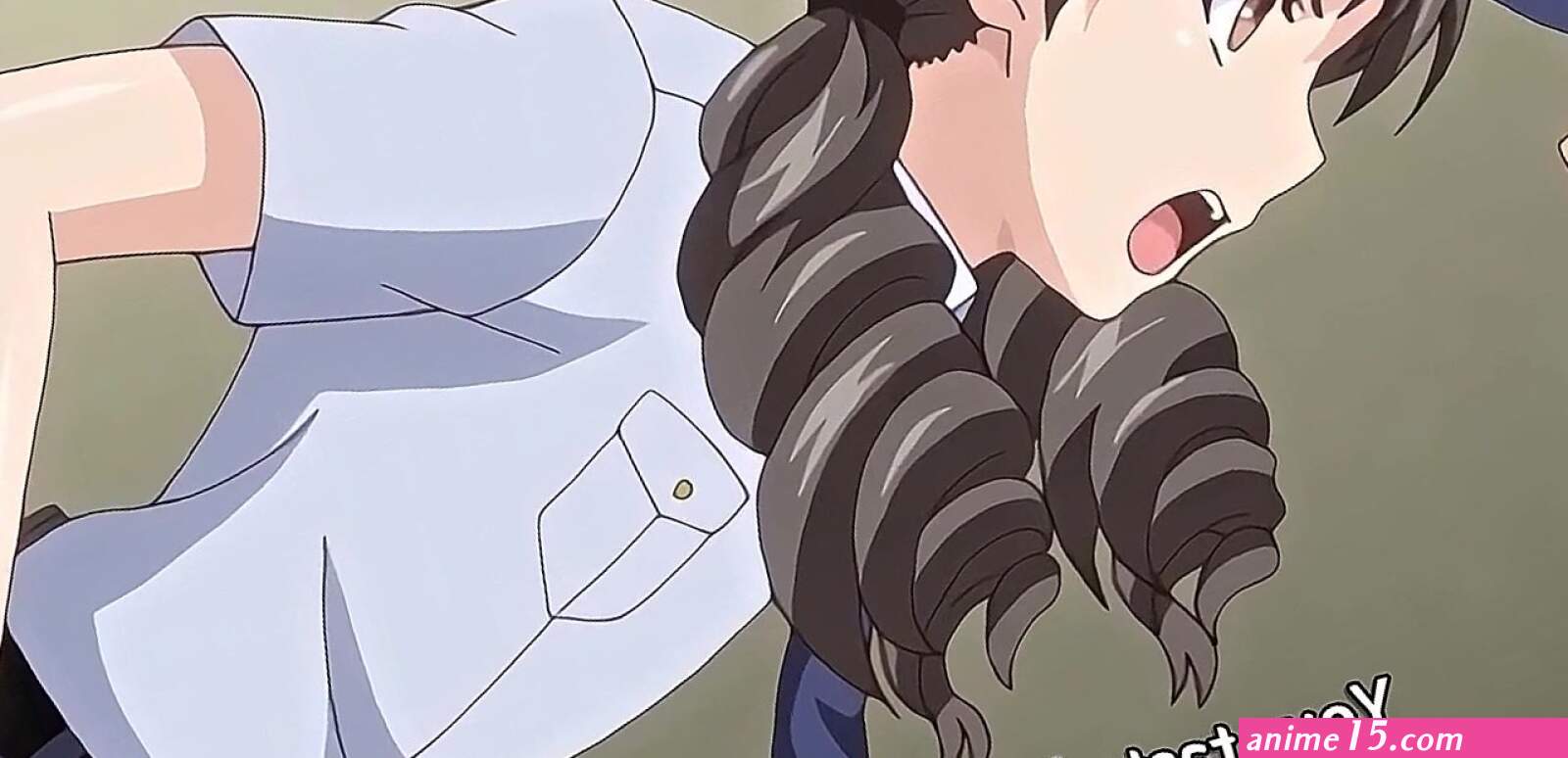 Slutty anime girl gets naked in front of classmate and begs for cock