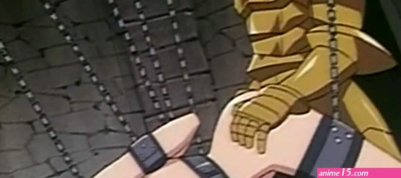 Chained up girl is fucked by a master in BDSM dungeon