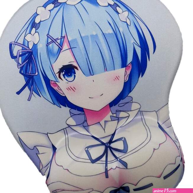 Rem Re Zero Anime 3d Sexy Anime Ass Big Breast Wrist Mouse Pad 256 X215x30mm Computer Office Game Accessories Kawaii Mousepad