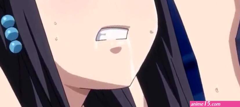 Adorable anime girls have their faces covered in cum after fucking