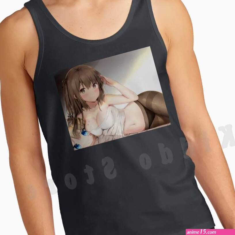 Hentai Girl With Big Boobs Tank Tops Vest 100 Cotton 18 Sex Sexy Lewd Weeb Hentai Mangas Hot Boobs Tits Anime