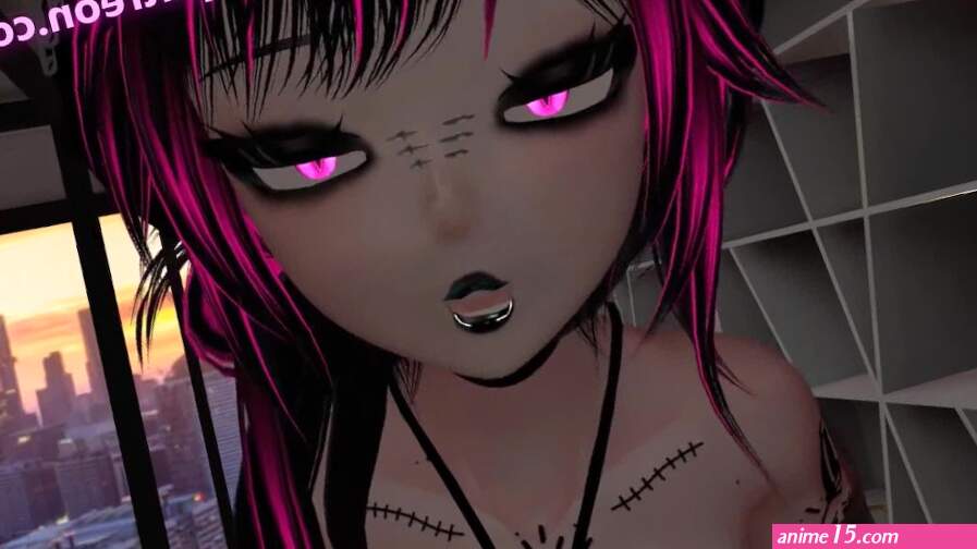 Bratty goth girl is secretly horny for your cock and does whatever you command