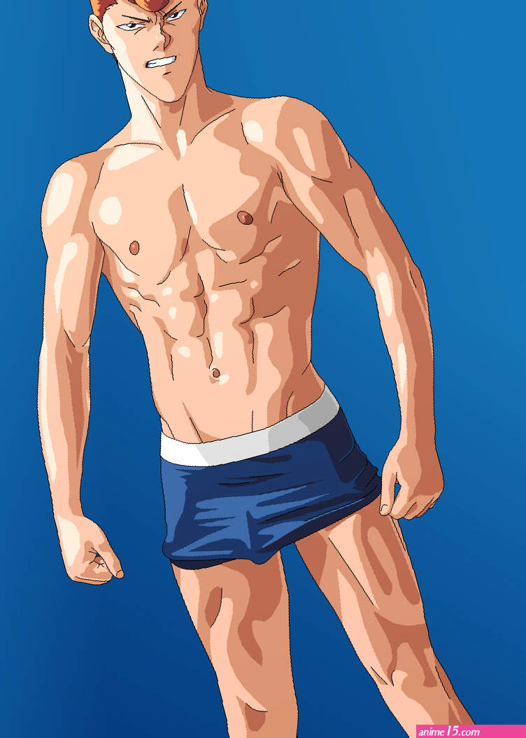 Sexyanimes on X: anime boy muscle muscles abs underwear shirtless