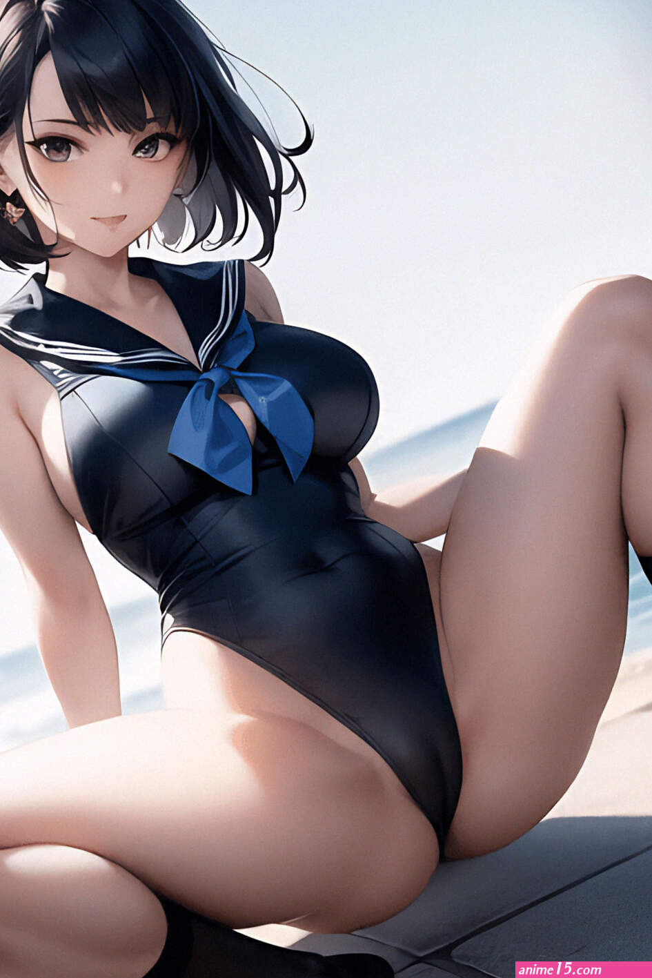 anime girl in black ankle socks spreading legs by arseholeartist on DeviantArt