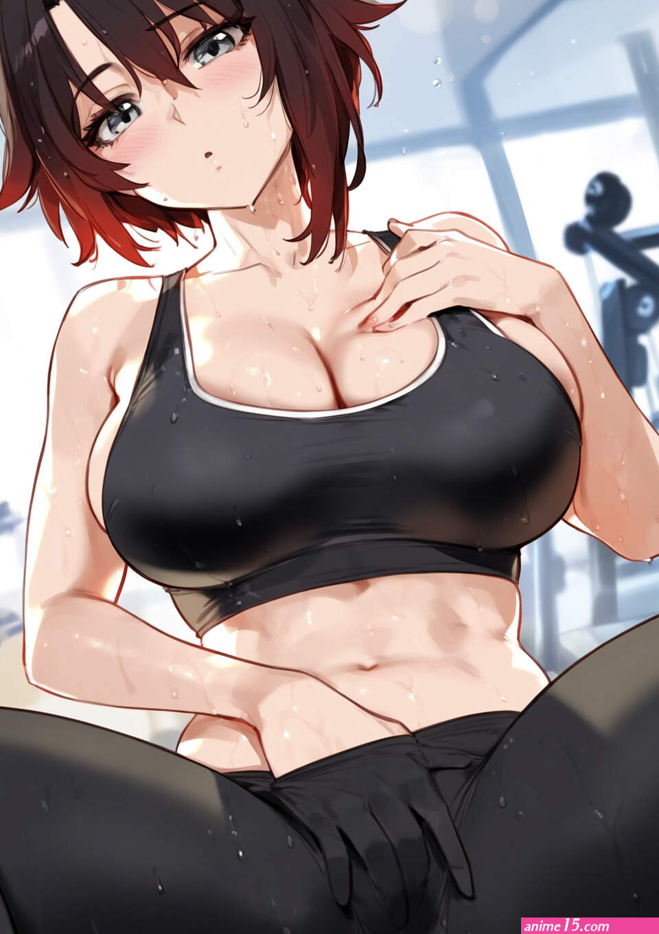 Anime Cute Girl Spread legs at Gym Aiganerated 01 by Aicutiepai43 on DeviantArt