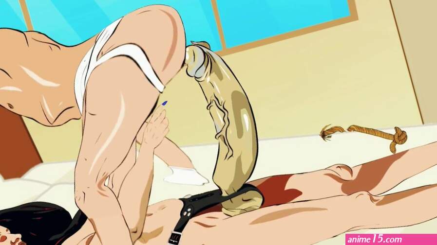 Femdom strapon anal sex domination cartoon