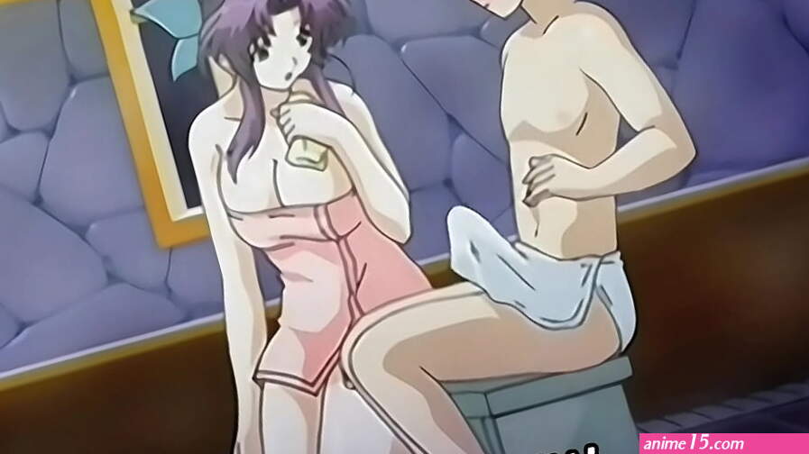 Step Mom gives a Bath to her 18yo Step Son
