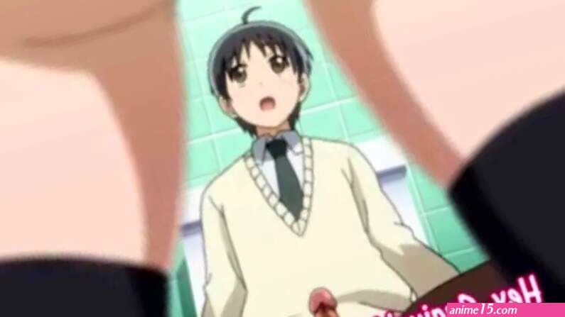 Slutty teens fuck in the schools bathroom