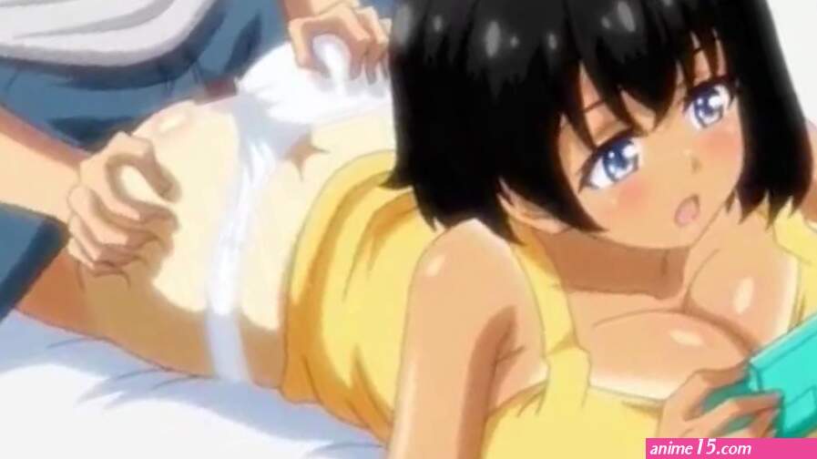 Anime Cums Inside Hot Teens Pink Pussy While Playing Videogame
