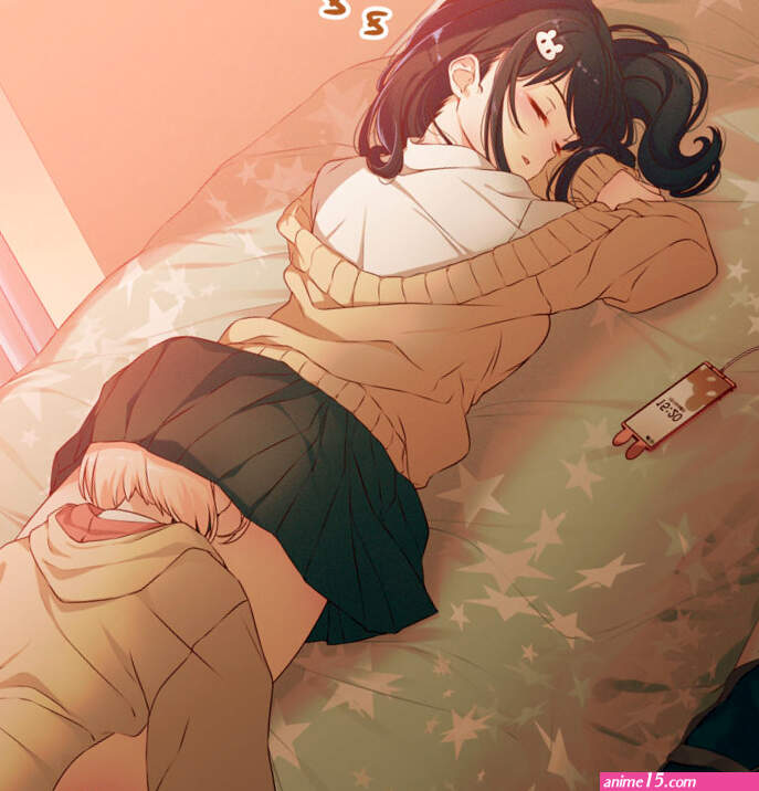 40hara bookbag highres tagme 2girls bag bedroom blush cellphone closed eyes female focus flat chest head on ass hood hoodie kneehighs multiple girls phone school uniform sexually suggestive sitting sitting on face