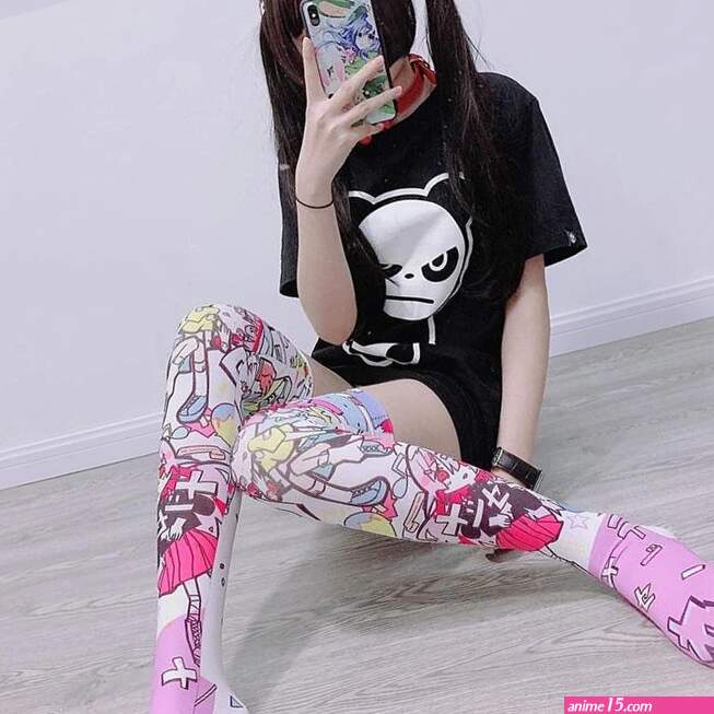 Kawaii Explosion Stockings Anime Knee High Socks