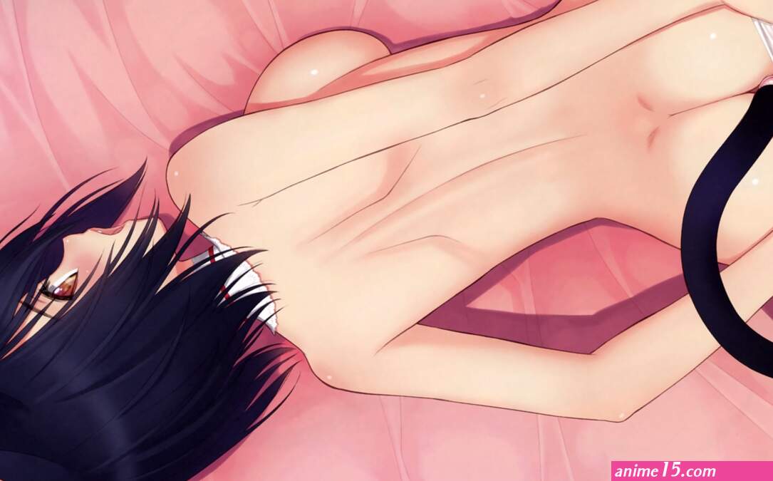 anal animal ears ass black hair breasts catgirl choker panties panty pull pussy scan short hair tail taka tony topless underwear