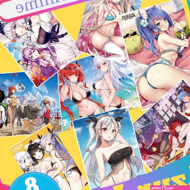 Genuine Paper Azur Lane Set of 8 large A3 anime posters super quality posters