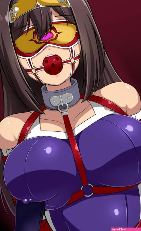 rebake el condor pasa umamusume umamusume bad id bad pixiv id 1girl animal ears arms behind back ball gag bare shoulders bdsm blindfold bondage bound bound arms breasts brown hair collar covered