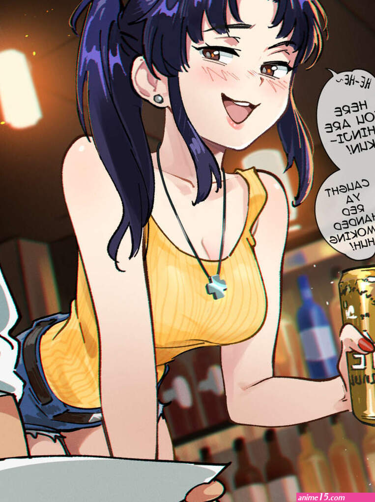 Porn comic Misatos Black Lagoon Bar. Snegovski Sex comic blonde MILF was