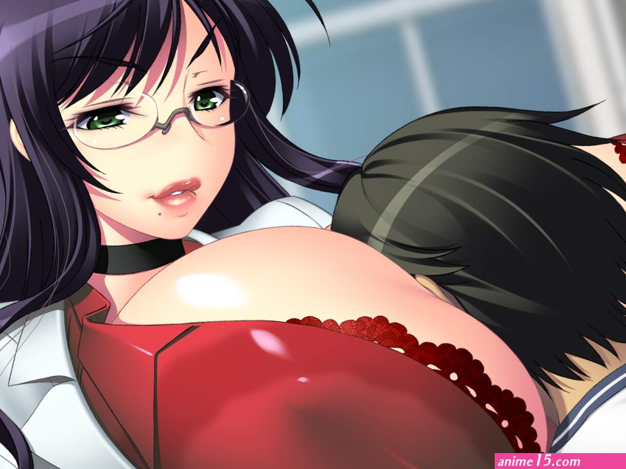Breast smothering anime