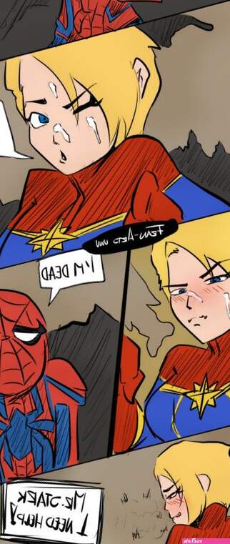 3126366 Avengers Avengers Endgame Captain Marvel Carol Danvers Depthsofmind Franarts Marvel Peter Parker Spider Man Comic Edit