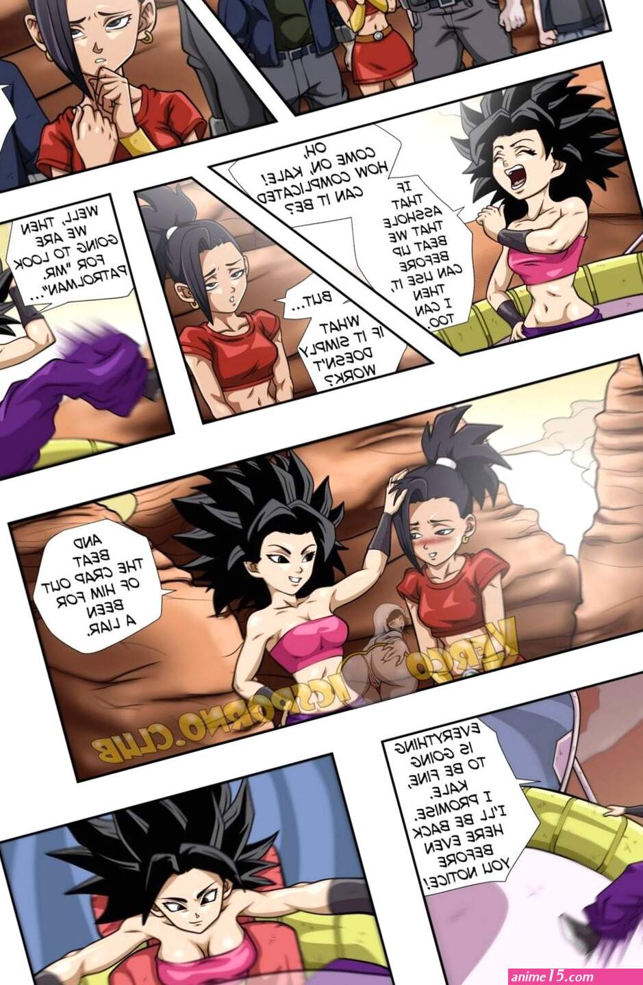 Trunks and Caulifla porn comic