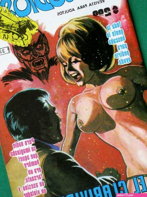 1976 TOPLESS SEXY BABE BREASTS BIG BOOBS HORROR SATAN SPANISH MEXICAN COMIC