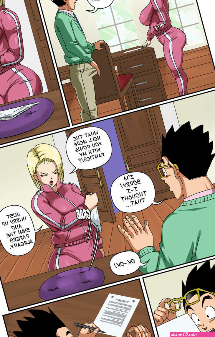 Porn comic Android 18 and Gohan. Part 3. PinkPawg Sex comic blonde bitch ended
