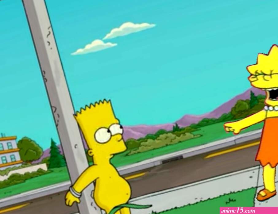 Lisa laughs at naked Bart by SuperMarioRocks on DeviantArt