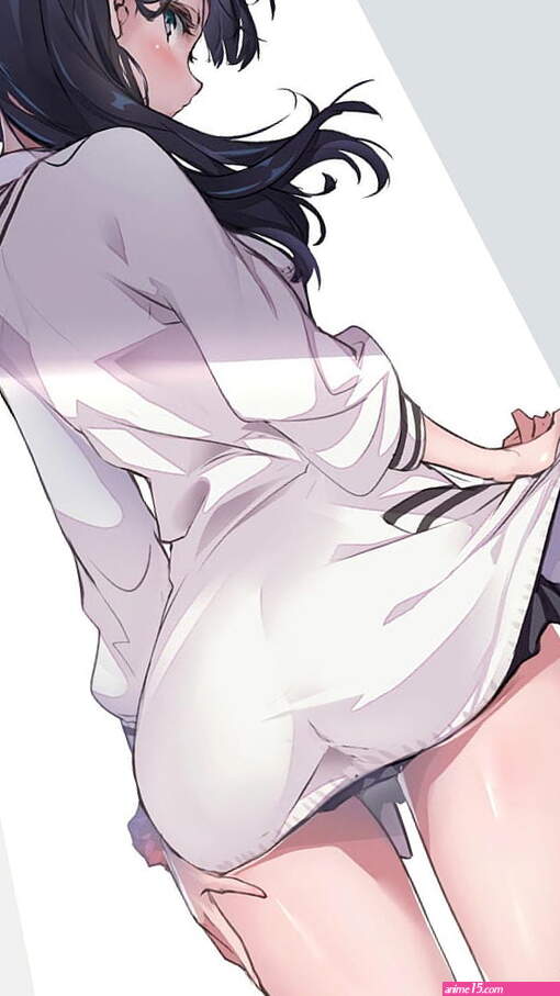 HD wallpaper: anime girls back shirt ass dark hair the gap Takarada Rikka