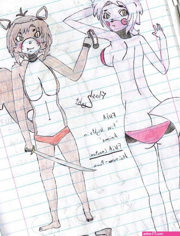Foxy and Mangle FNIA Five Nights in Anime by 76FlashLight76 on DeviantArt