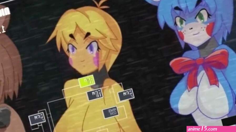 Five Nights In Anime and Bonnies delicious breasts