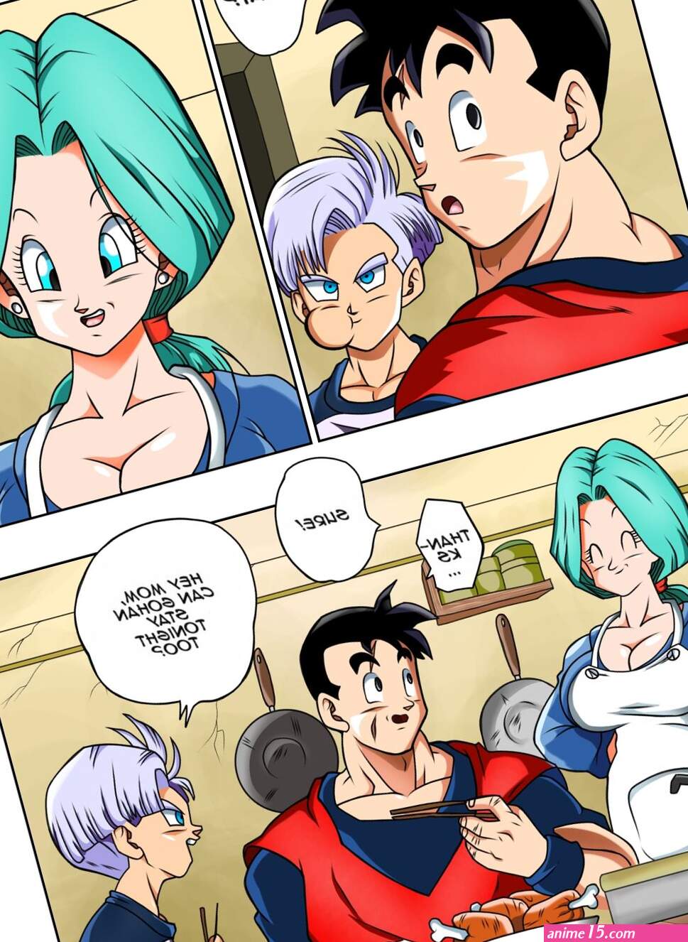 Future Gohan And Bulma comic porn