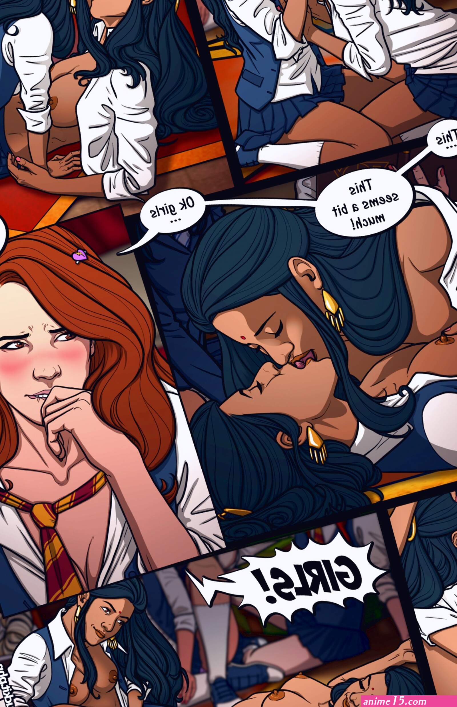 Meanwhile in Hogwarts: Truth or Dare porn comic